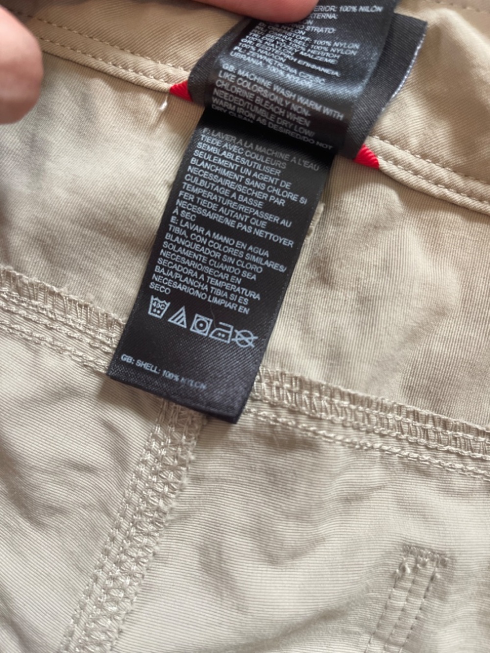 The North Face Men’s Light Khaki Hybrid 10 Inch Inseam Snap Button Shorts Size40 - Picture 8 of 9
